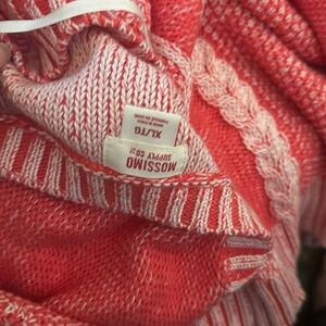 Reddish-pink fisher sweater, NWT